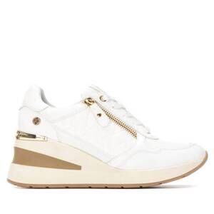 NEW XTI women's 144380 round toe sneakers in white